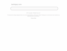 Tablet Screenshot of berlinjazz.com